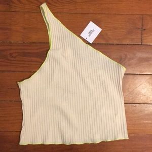 Urban Outfitters one shoulder crop tank